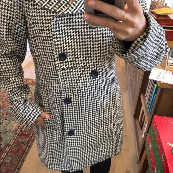 Volcom Black and White Pea Coat - Picture 5 of 5